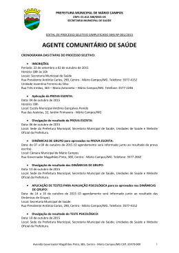 AGENTE COMUNIT&Aacute;RIO DE SA&Uacute;DE