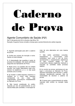 Agente Comunit&aacute;rio de Sa&uacute;de