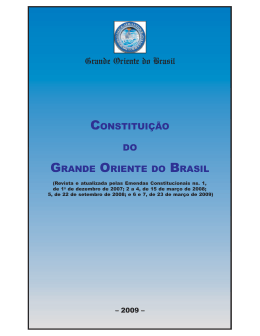 constituição do grande oriente do brasil