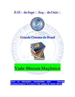 constituição do grande oriente do brasil - GOB-ES