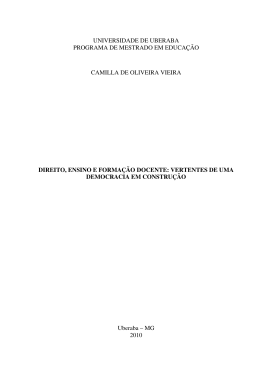 universidade de uberaba programa de mestrado em
