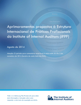IPPF-Exposure draft - The Institute of Internal Auditors