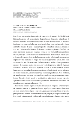 - Administra&ccedil;&atilde;o: Ensino e Pesquisa