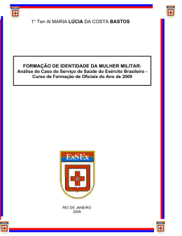 FORMA&Ccedil;&Atilde;O DE IDENTIDADE DA MULHER MILITAR
