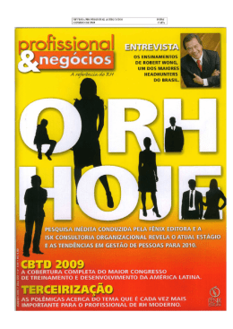 A AMBIÇÃO DE SER LÍDER Profissional & Negócios