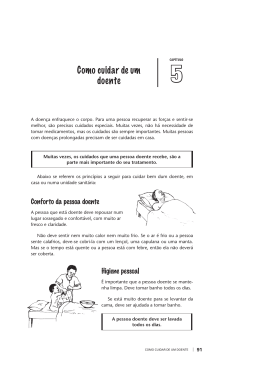 5 Como cuidar de um doente
