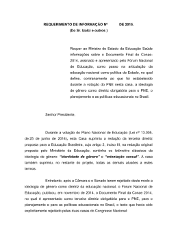 ideologia de g&ecirc;nero - C&acirc;mara dos Deputados