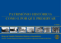 patrimônio histórico: como e por que preservar - Crea-SP