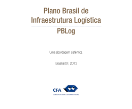 Plano Brasil de Infraestrutura Logística (PBLog)