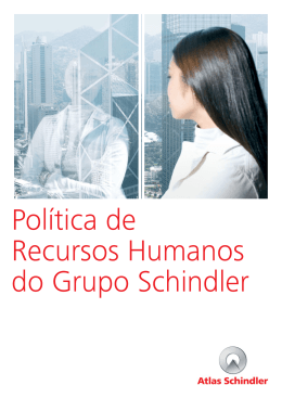 Política de Recursos Humanos do Grupo Schindler