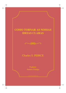 COMO TORNAR AS NOSSAS IDEIAS CLARAS Charles