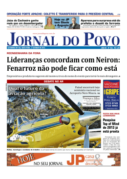 Fenarroz n&atilde;o pode ϐicar como est&aacute;