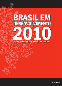 Estado, Planejamento e Pol&iacute;ticas P&uacute;blicas