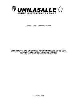 experimenta&ccedil;&atilde;o em qu&iacute;mica no ensino m&eacute;dio: como est&aacute;