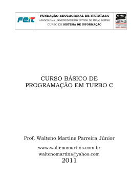 Apostila b&aacute;sica - Turbo C