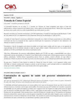 Tomada de Contas Especial - Ministério Público de Contas do