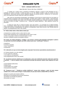 TEXTO &ndash; COM QUE CORPO EU VOU? Maria Rita