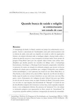 Quando busca de sa&uacute;de e religi&atilde;o se entrecruzam