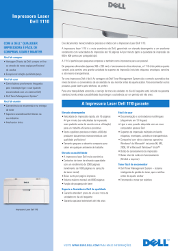 A Impressora Laser Dell 1110 garante
