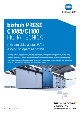 Ficha de dados bizhub PRESS C1085/C1100, PDF