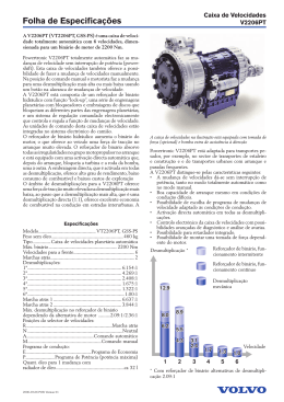 Folha de Especifica&ccedil;&otilde;es