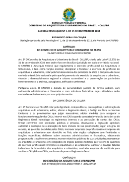 ANEXO &Agrave; RESOLU&Ccedil;&Atilde;O N&ordm; 1, DE 15 DE DEZEMBRO DE