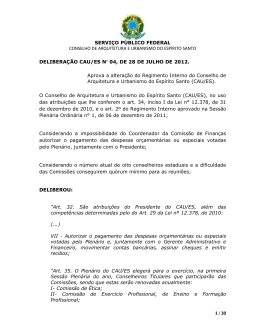 servi&ccedil;o p&uacute;blico federal conselho de arquitetura e