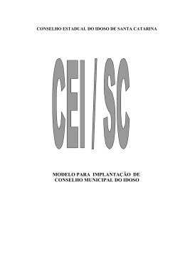 modelo para implantação de conselho municipal do idoso