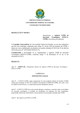 resolução n° 08/2014 - Universidade Federal da Paraíba