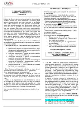 Simulado TECPUC - Caderno 04