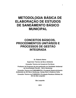 METODOLOGIA BÁSICA DE ELABORAÇÃO DE - Pró