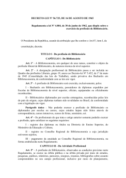 decreto-lei 56.725 - Sistema CFB/CRB • Conselho Regional de