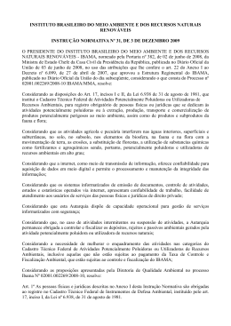 INSTITUTO BRASILEIRO DO MEIO AMBIENTE E DOS