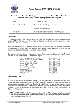 Parecer T&eacute;cnico GPARH/DGRH N&ordm; 009/08
