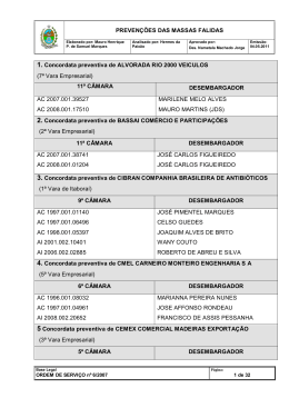 Preven&ccedil;&otilde;es das Massas Falidas