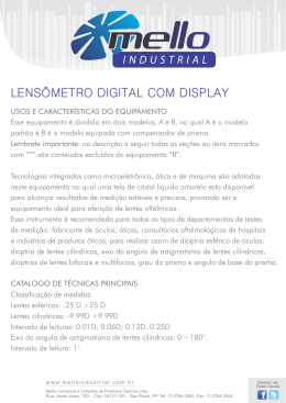 Lens&ocirc;metro Digital com Display