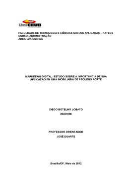 FACULDADE DE TECNOLOGIA E CI&Ecirc;NCIAS SOCIAIS