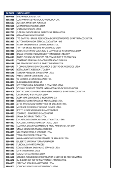 ap&oacute;lice estipulante 9800318 rino publicidade ltda 9802385