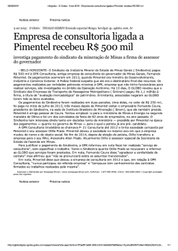 Empresa de consultoria ligada a