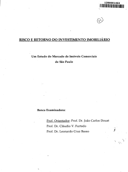 risco e retorno do investimento imobiliario