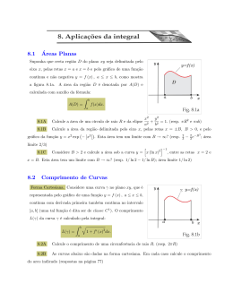 Aplica&ccedil;&otilde;es da Integral
