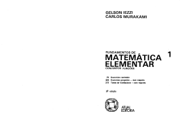 Iezzi - FME 01 - Conjuntos, Fun&ccedil;&otilde;es