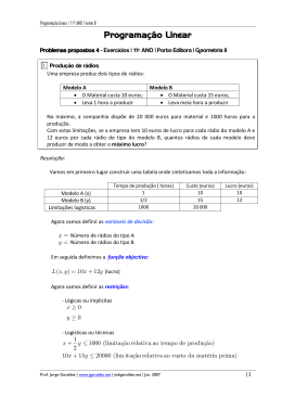 Exercícios resolvidos