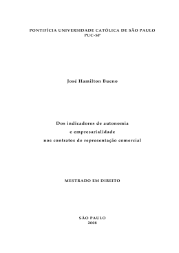 José Hamilton Bueno Dos indicadores de