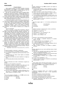PORTUGU&Ecirc;S 1 2 3 4 5 6 7 8 9 10 - Col&eacute;gio e Vestibular de A a Z