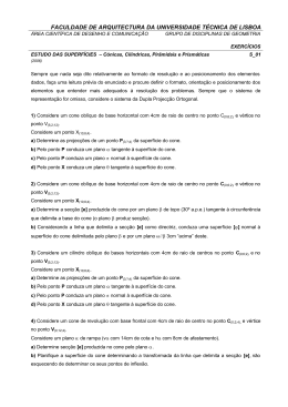 Exerc&iacute;cios - Superf&iacute;cies
