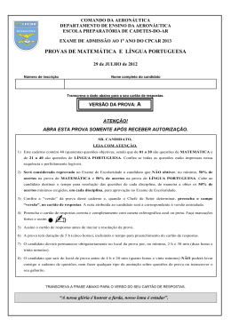 Prova aplicada