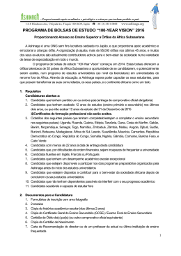 PROGRAMA DE BOLSAS DE ESTUDO &ldquo;100