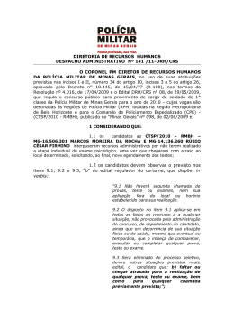 1.2 os candidatos devem observar o previsto nos itens 9.1, 9.2 e 9.3