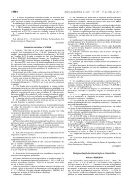 Despacho normativo n.º 8/2014